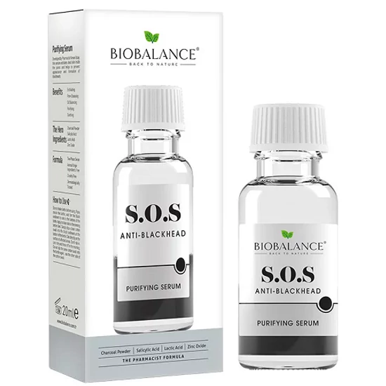 BioBalance SOS tisztító szérum mitesszerek ellen 20ml