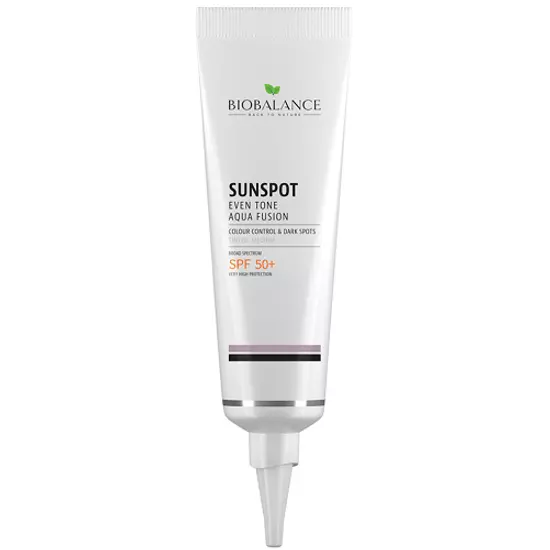 BioBalance SUNSPOT Hidratáló és bőrkiegyenlítő fényvédő arckrém SPF50+, színezett medium 40ml