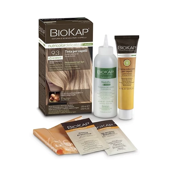 Biokap Nutricolor Rapid Tartós hajfesték Nr 9.3 Extra Light Blond 135ml