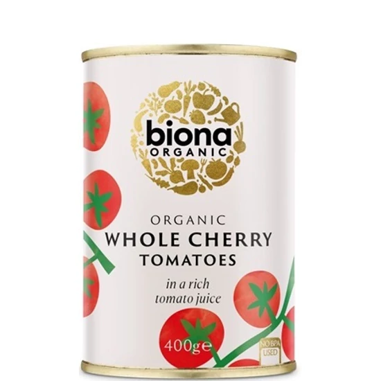 Biona Koktélparadicsom konzerv - bio, vegán 400g