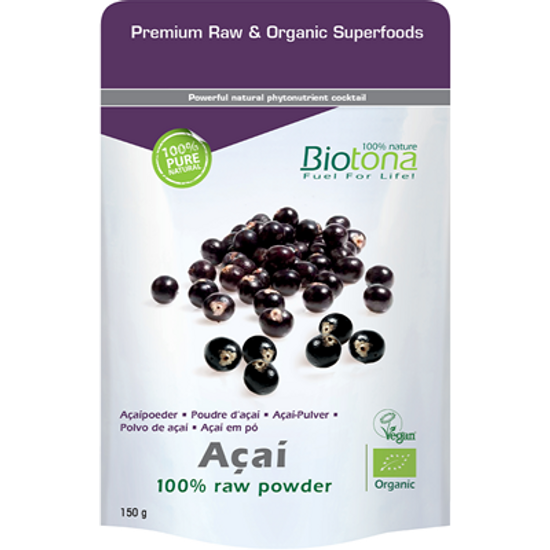 Biotona Superfood - Acai bogyó por - 100% bio por 150g