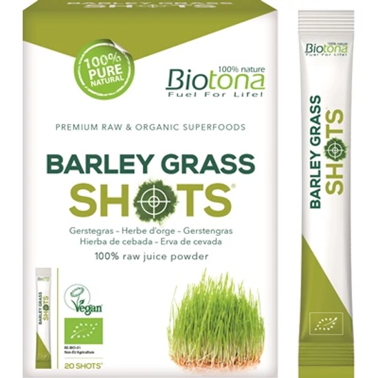 Biotona Superfood - Árpafű shot - 100% bio árpafű por 2,2g