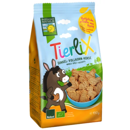 Bohlsener Mühle Tierlix tönköly gyerek keksz - bio, vegán 125g