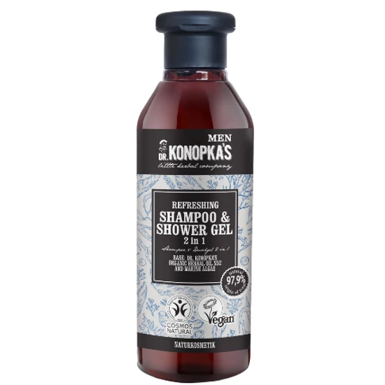 Dr. Konopka MEN Frissítő 2 az 1-ben sampon és tusfürdő gél 280ml