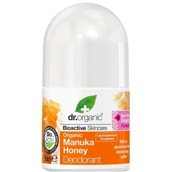 Dr. Organic Alumíniummentes golyós dezodor bio manuka mézzel 50ml