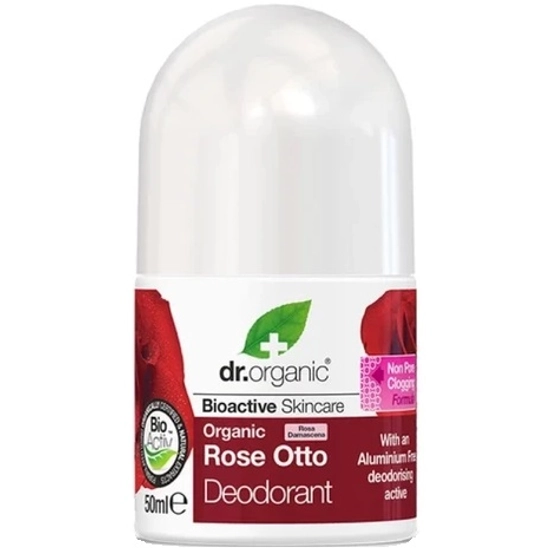 Dr. Organic Alumíniummentes golyós dezodor bioaktív damaszkuszi rózsaolajjal 50ml