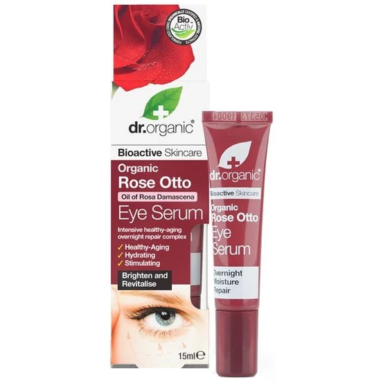 Dr. Organic Szemkörnyék ápoló szérum bio damaszkuszi rózsaolajjal 15ml
