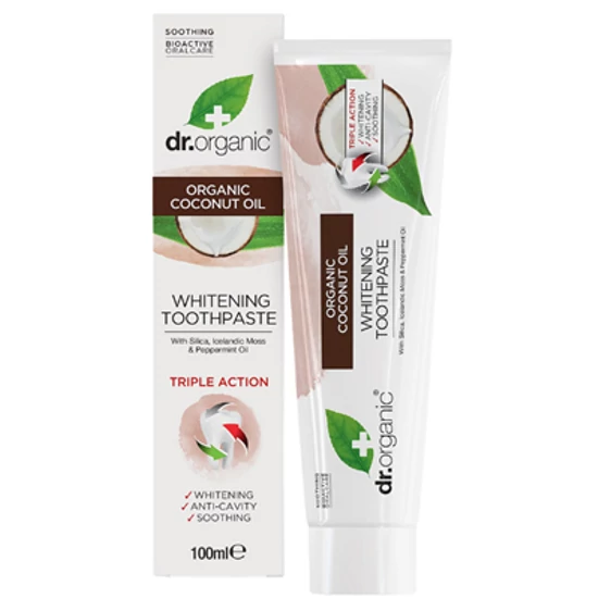 Dr. Organic Fogkrém kókuszolajjal 100ml