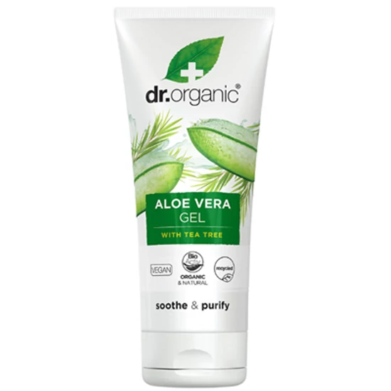 Dr. Organic Aloe vera gél teafa olajjal és árnikával 200ml