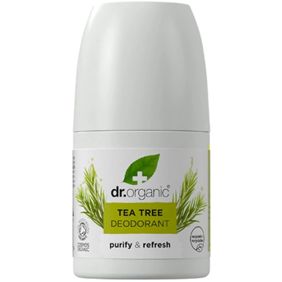 Dr. Organic Alumíniummentes golyós dezodor bio teafaolajjal 50ml