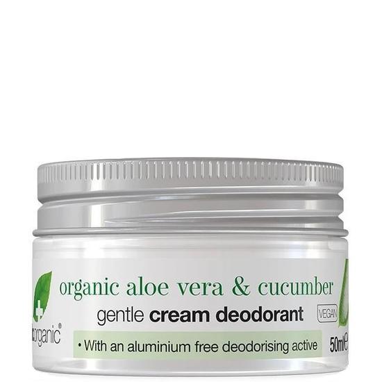 Dr. Organic Krémdezodor bio aloe verával és uborkával 50ml