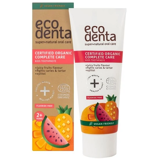 Ecodenta Fluoridmentes gyümölcsös bio gyermekfogkrém 75ml