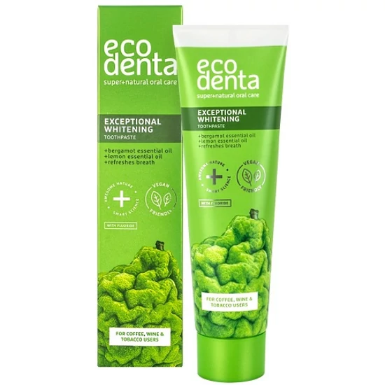 Ecodenta Fehérítő fogkrém bergamot- és citromolajjal 100ml
