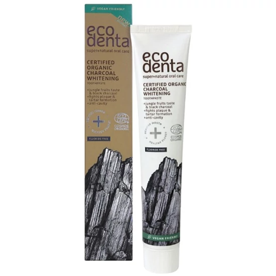 Ecodenta Fluoridmentes fehérítő bio fogkrém szénnel 75ml