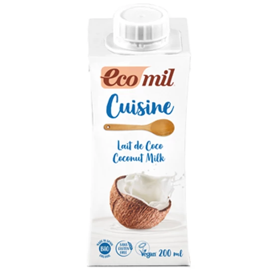 Ecomil Kókusztejszín - bio, gluténmentes, vegán 200ml