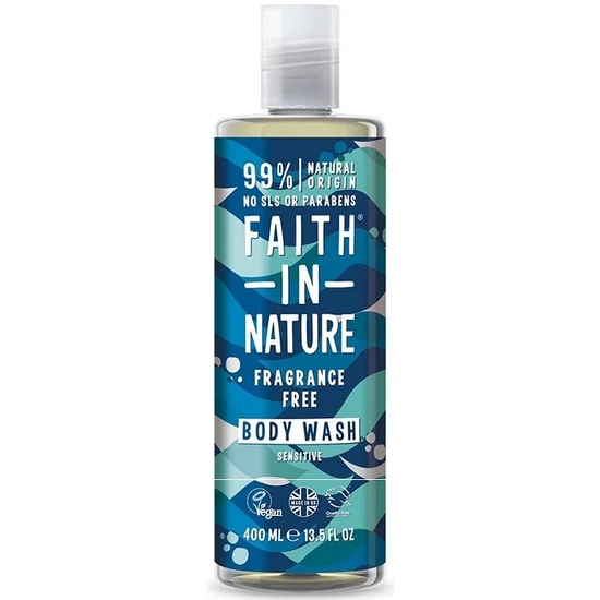 Faith in Nature Fragrance Free - Illatmentes tusfürdő 400ml