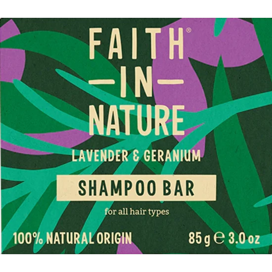 Faith in Nature Szilárd sampon Levendula és Geránium 85g