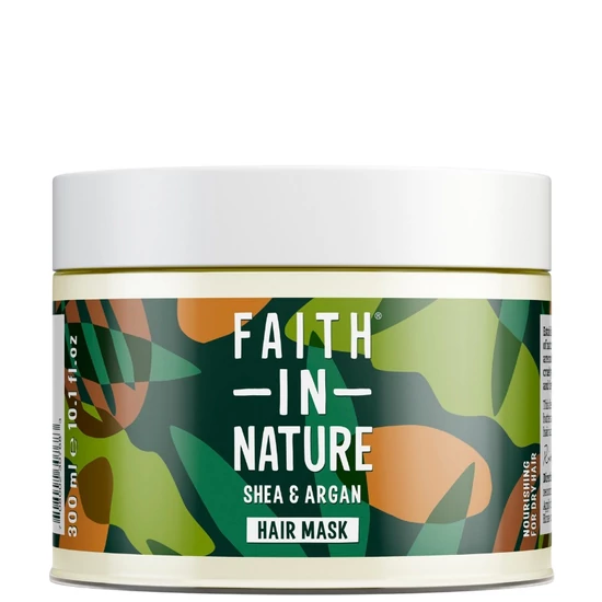 Faith in Nature Hajmaszk Shea vaj és Argán olaj 300ml