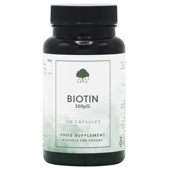 G&amp;G Biotin (H-vitamin) 500mcg 120 kapszula