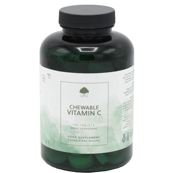 G&amp;G C-vitamin rágótabletta málna-meggy ízű 300mg 100 tabletta
