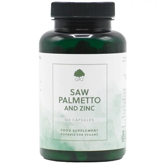 G&amp;G Fűrészes törpepálma (Saw Palmetto) 800mg cinkkel 15mg 120 kapszula