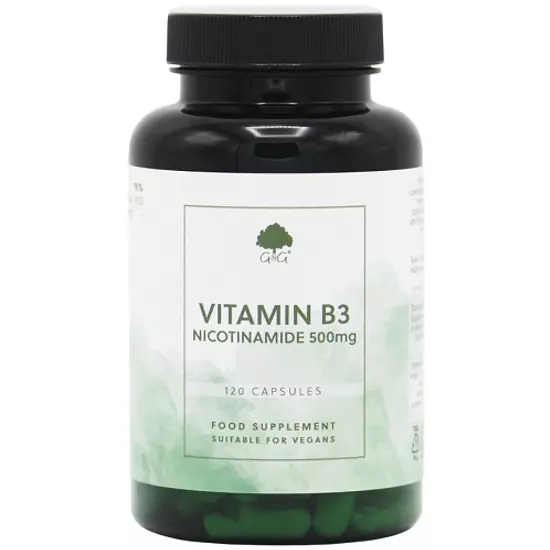 G&amp;G B3-vitamin (niacinamid) 500mg 120 kapszula