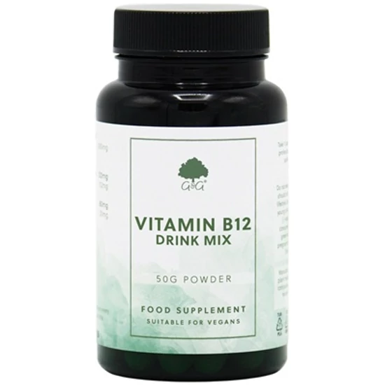 G&amp;G B12-vitamin nyelv alatt felszívódó por 50g