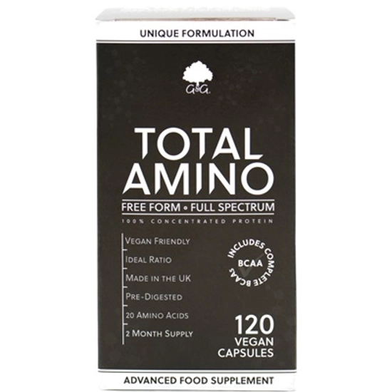 G&amp;G Total Amino vegán aminosav komplex sportolóknak 120 kapszula