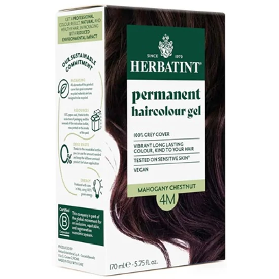Herbatint Hajfesték - 4M Mahagóni gesztenye 120ml + 50ml