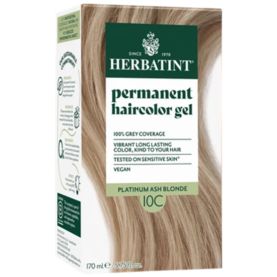 Herbatint Hajfesték - 10C Svédszőke (hamvas) szőke 120ml + 50ml