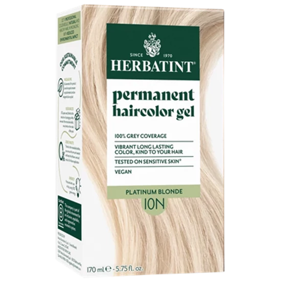 Herbatint Hajfesték - 10N Platinaszőke 120ml + 50ml