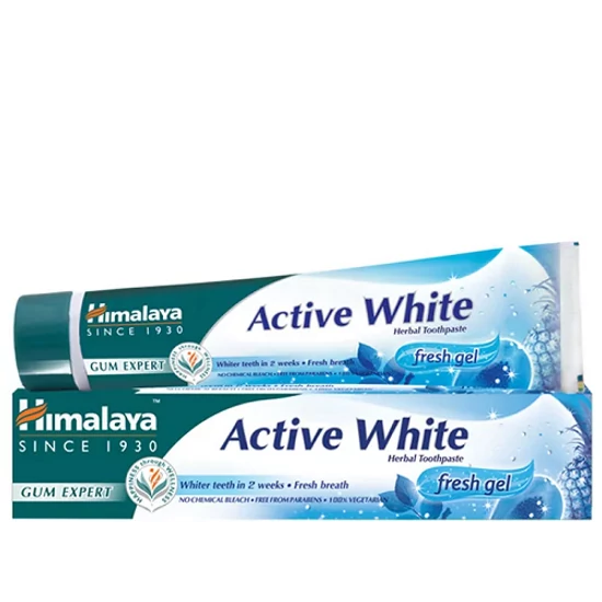 Himalaya Active White fogfehérítő és frissítő gyógynövényes fogkrémgél 75ml