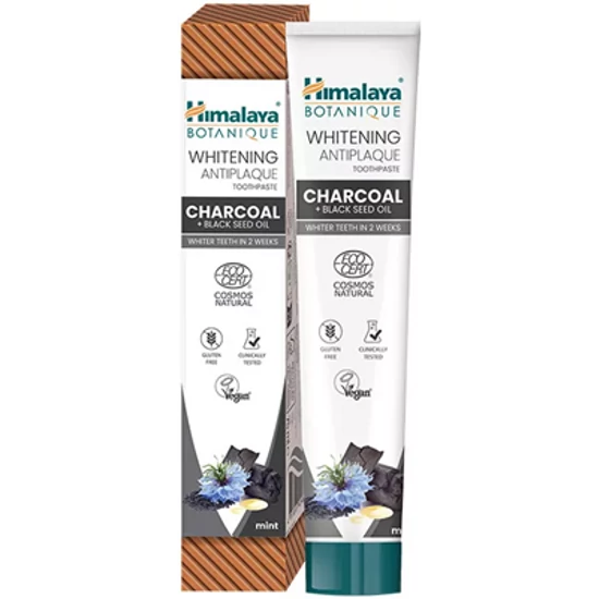 Himalaya Fluoridmentes faszenes fehérítő, lepedékeltávolító fogkrém 75ml