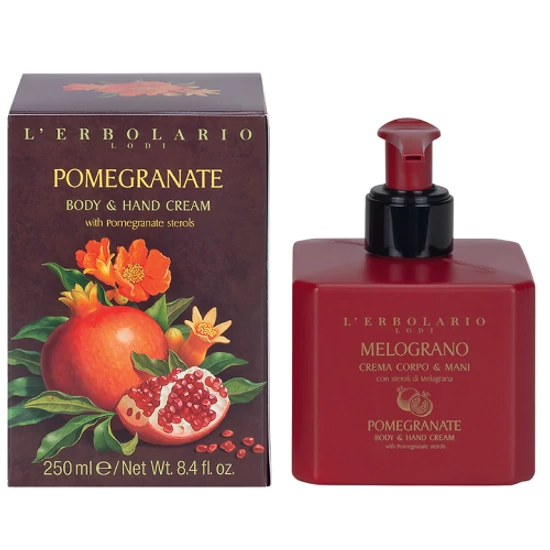 L'Erbolario Gránátalma test- és kézápoló krém 250ml