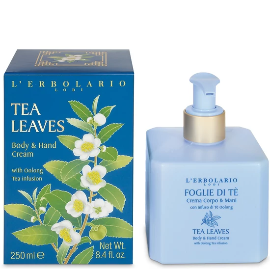 L'Erbolario Tealevelek testápoló és kézkrém 250ml