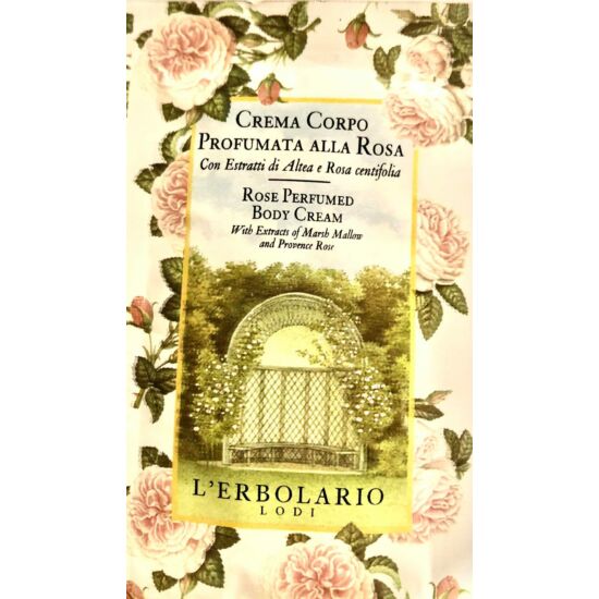 L'Erbolario Rózsa illatú hidratáló testápoló krém 8ml