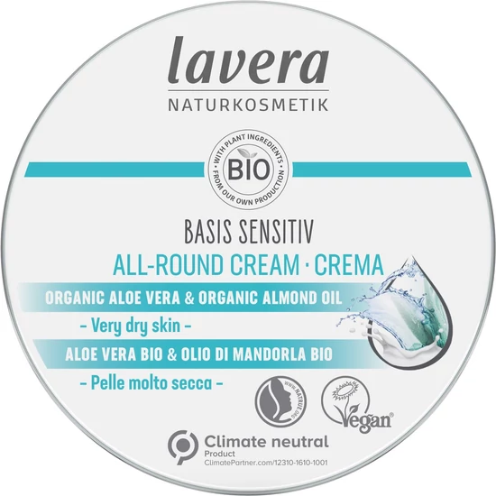 Lavera Basis Sensitive mindentudó krém tégelyes 150ml