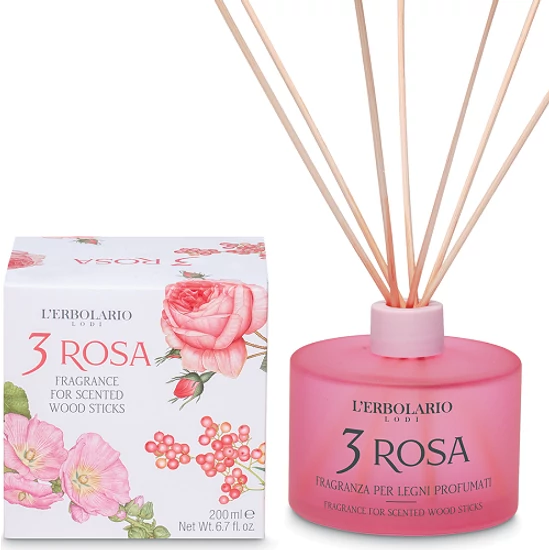 L'Erbolario 3 Rózsa illóolaj pálcikákkal 125ml