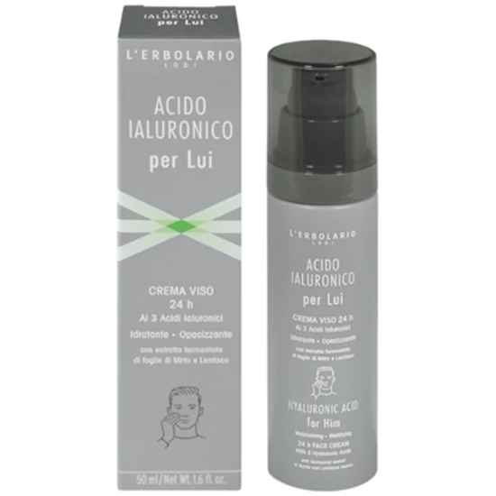 L'Erbolario For Him Hialuronsavas férfi arckrém 50ml