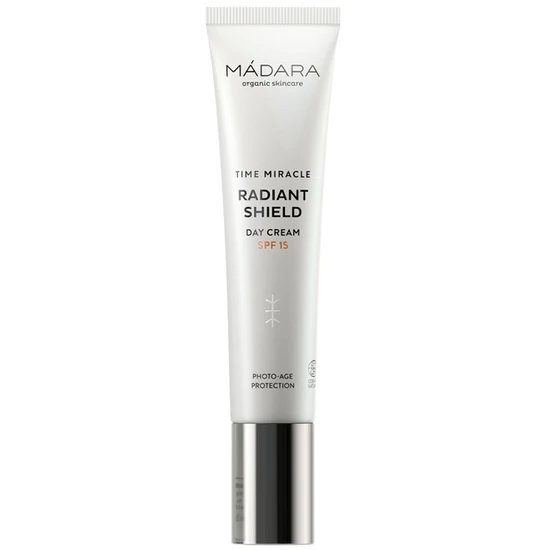Mádara TIME MIRACLE Radiant Shield nappali arckrém SPF15 fényvédelemmel 40ml