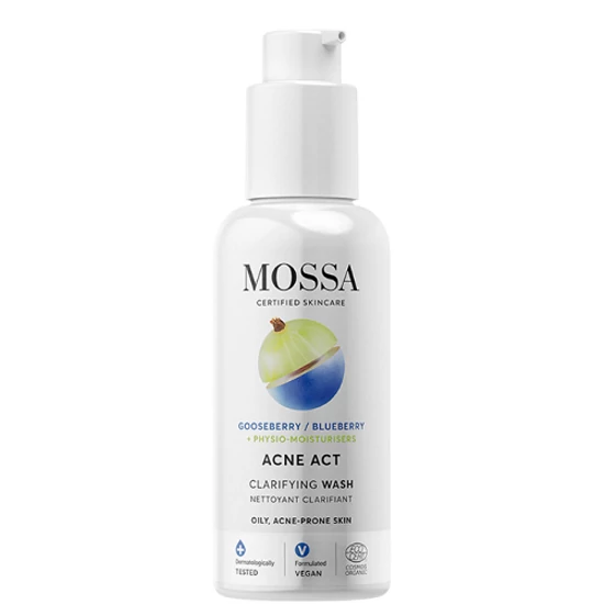 Mossa Acne Act Arclemosó gél pattanásos bőrre 140ml