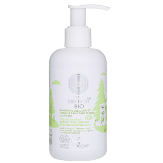 Natura Siberica Little Siberica 2 az 1-ben Könnymentes bio babasampon és fürdető 250ml