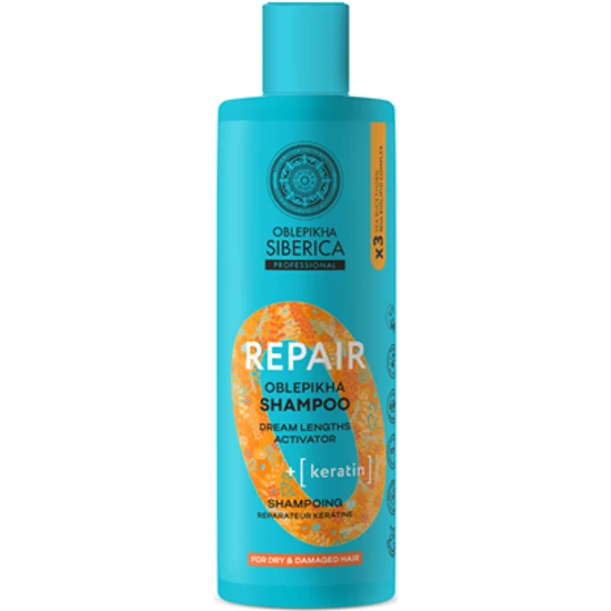 Natura Siberica Oblepikha Homoktövis Helyreállító sampon 400ml