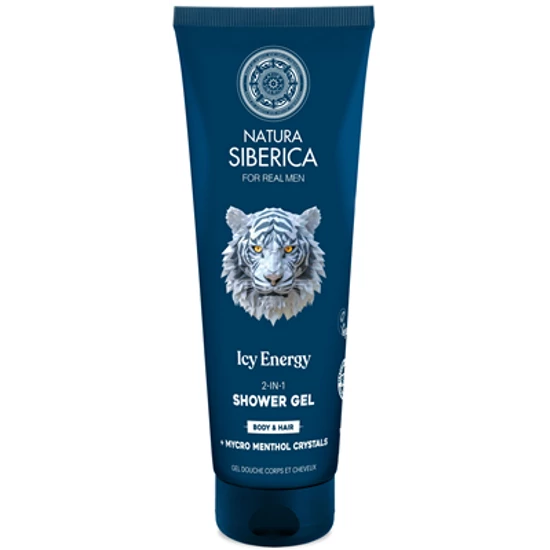 Natura Siberica FOR MEN "Ice Energy” 2 az 1-ben sampon és tusfürdő gél férfiaknak 200ml