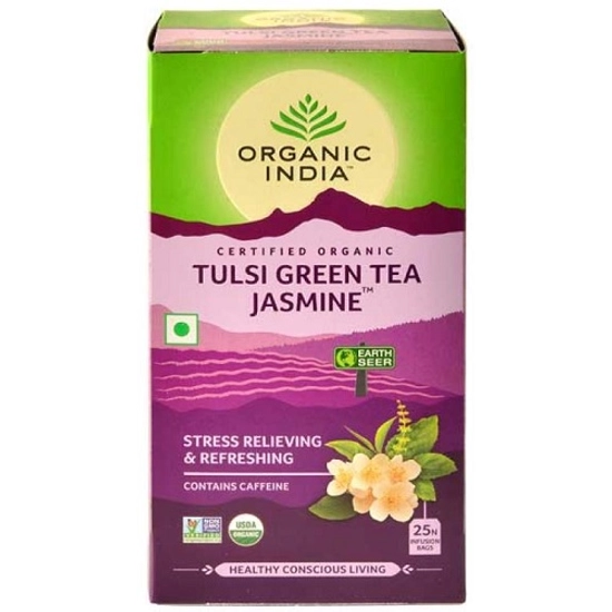Organic India Bio Tulsi filteres tea - Jázmin zöld tea 25 filter