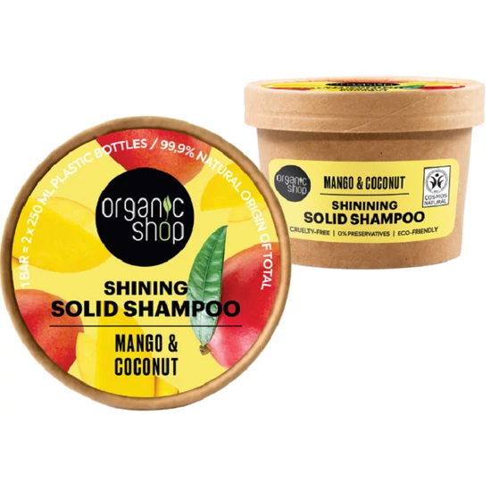 Organic Shop Hamvasító szilárd sampon áfonyával és shea vajjal 60g