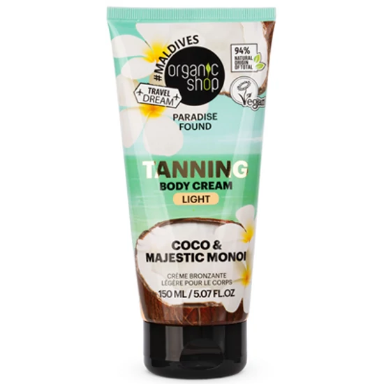 Organic Shop Barnító krém kókusszal és monoival - világos 150ml