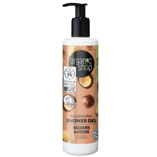 Organic Shop Tusfürdõ Wellness - makadámdió avokádó 280ml