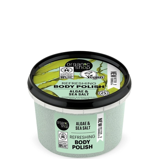 Organic Shop Testpolír Refreshing - alga és tengeri só 250ml