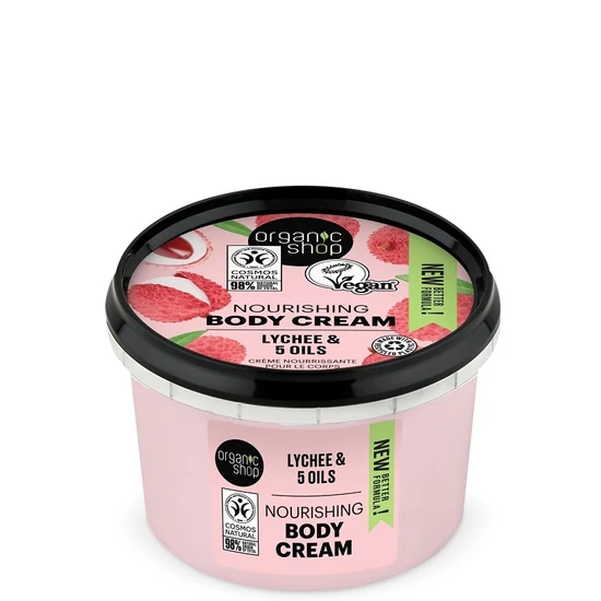 Organic Shop Testápoló krém Pink licsi 250ml